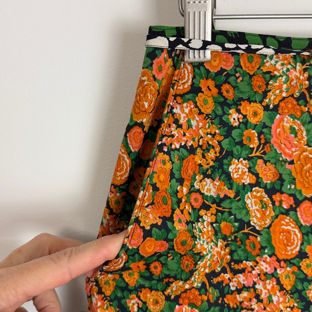 Coach Multicolor Floral paneled Skirt size 2 - Picture 5 of 16